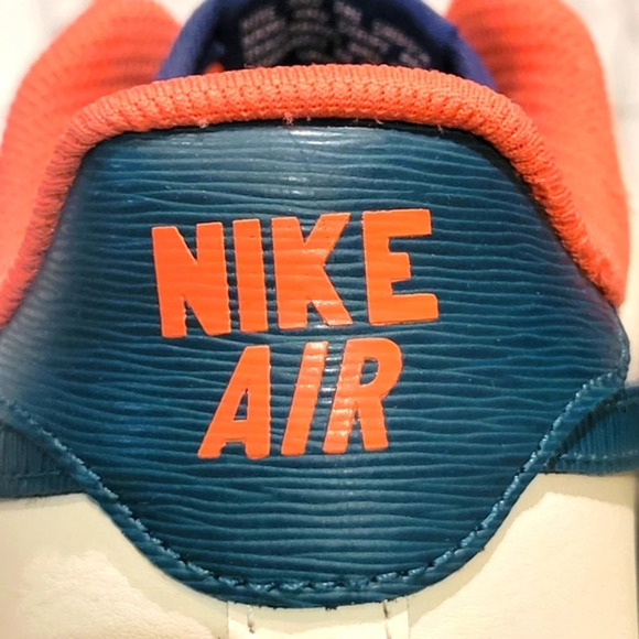 Nike Air Force 1 AF1 Nike ID by You Blue Orange Green Mens 9.5 #AQ3778 994 - Picture 5 of 9
